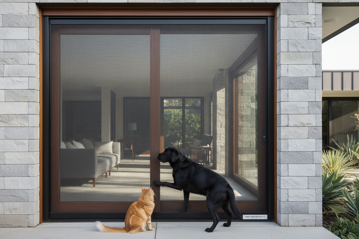 Pet-Proofing your Retractable Screens: Mesh Types & Solutions for Active Pets