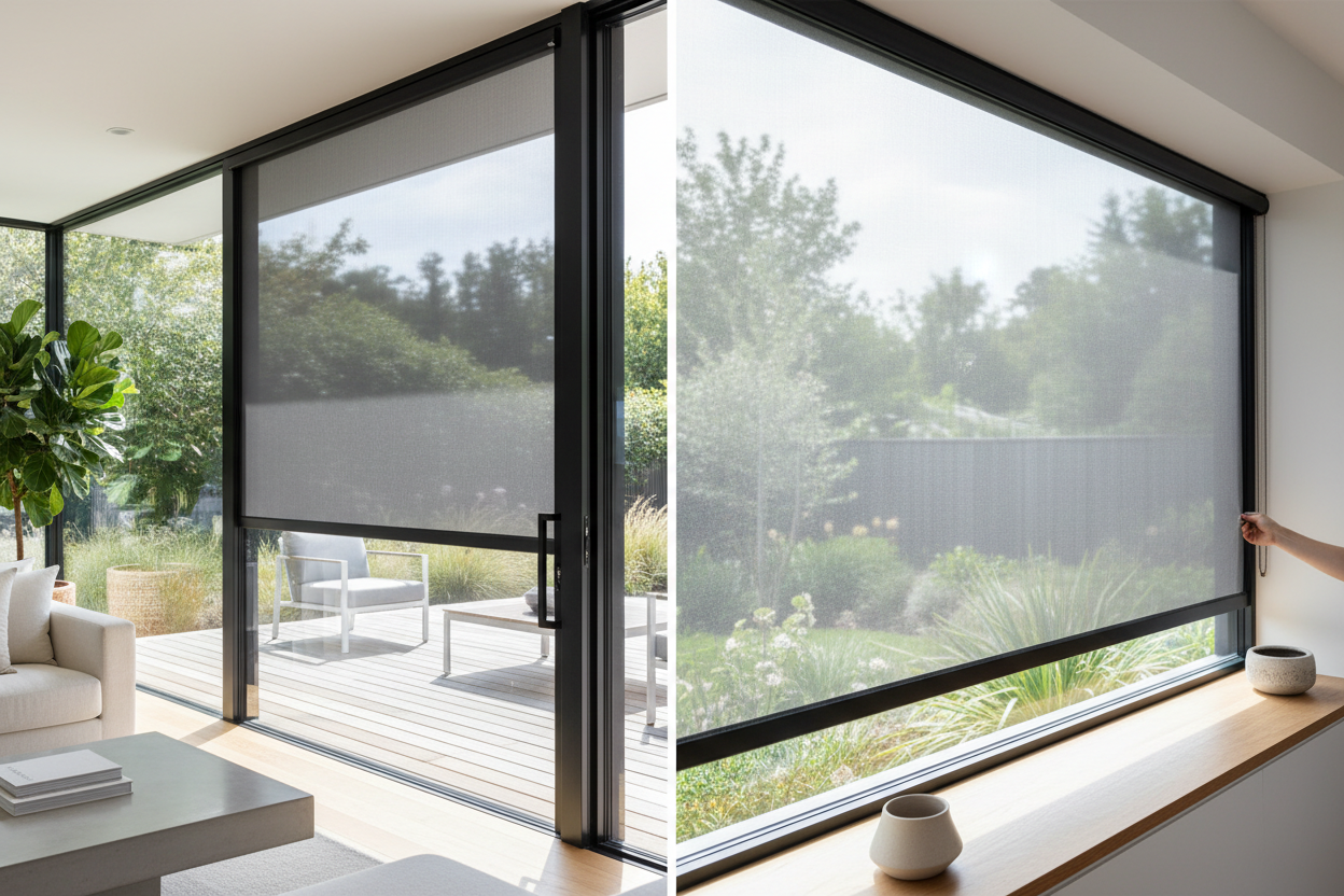 How do retractable fly screens work?