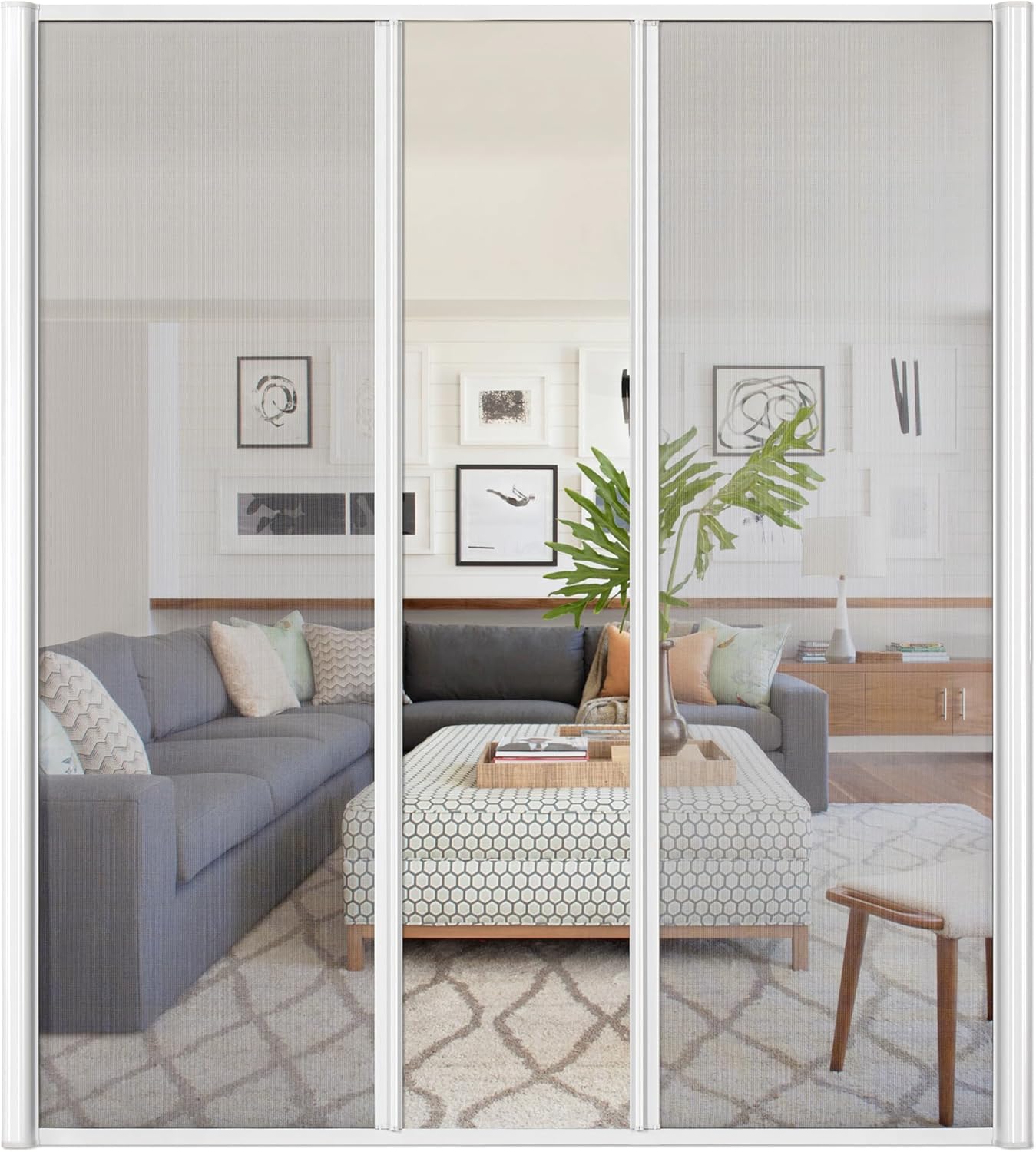 Double Door Retractable Fly Screen