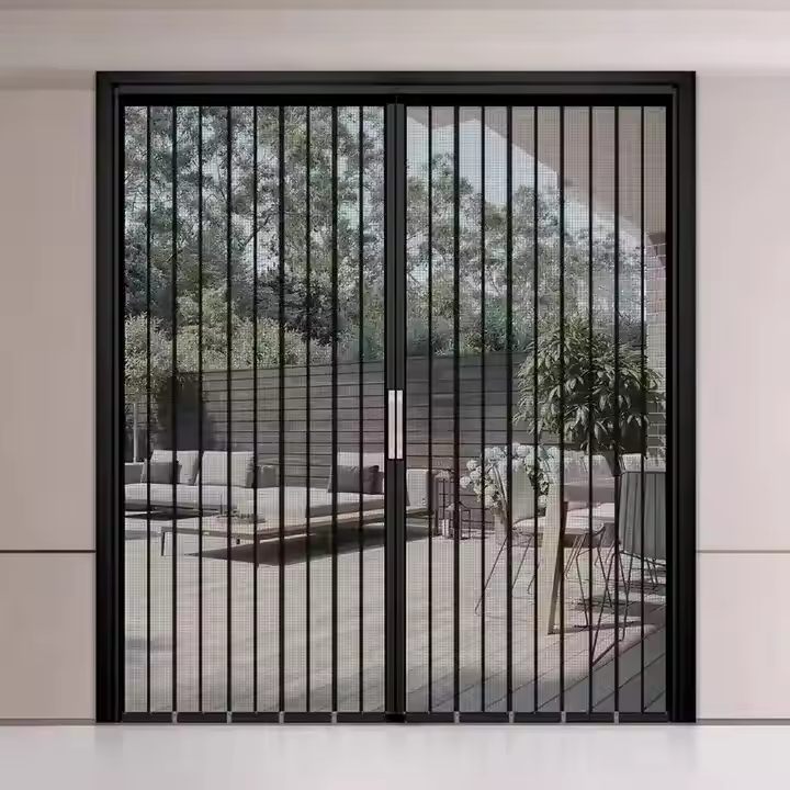 Folding Accordion Double Door Magnetic Screen
