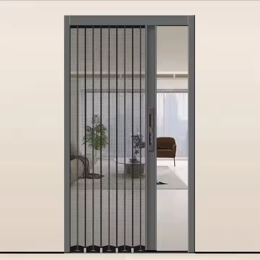 Folding Accordion Single Door Magnetic Screen