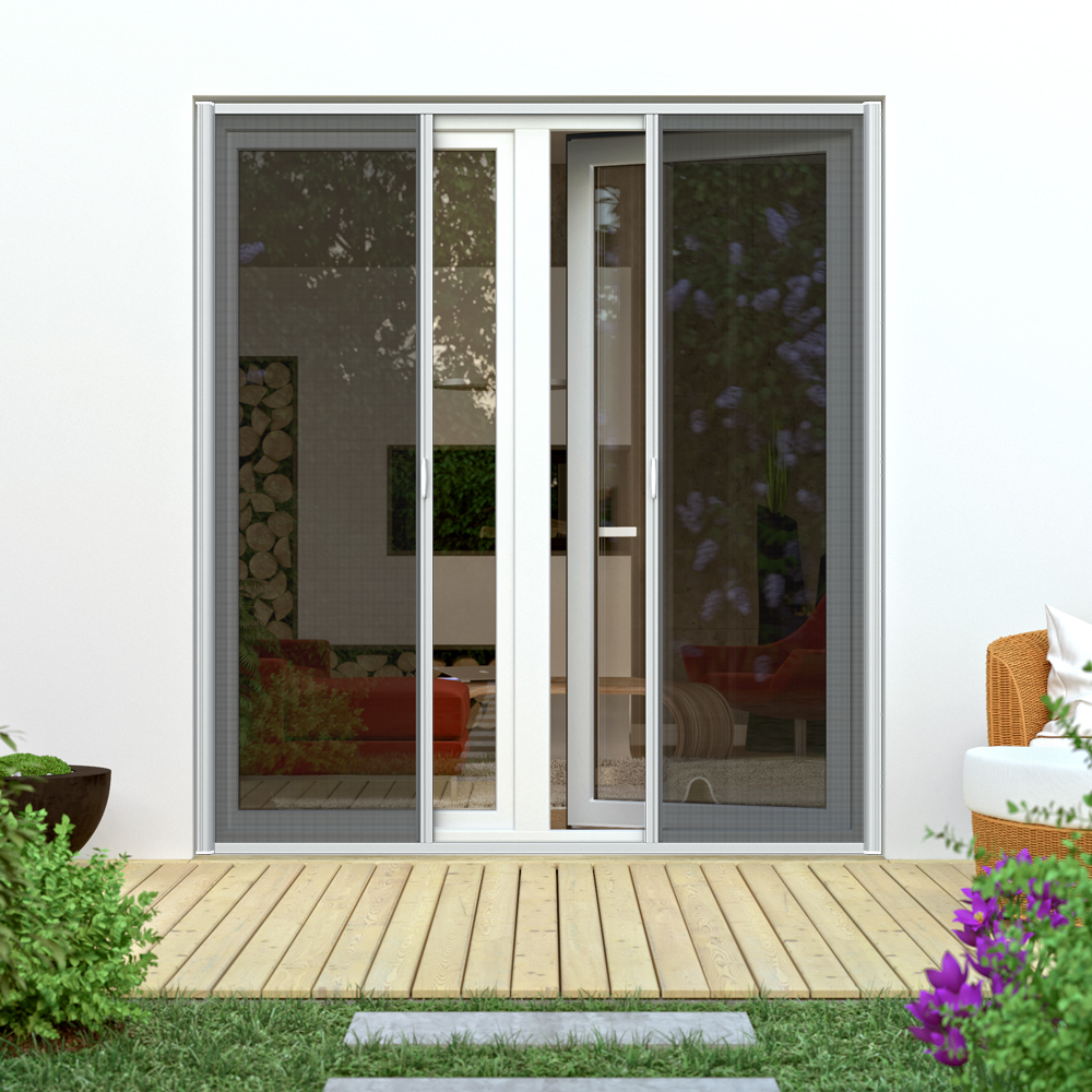Double Door Retractable Fly Screen