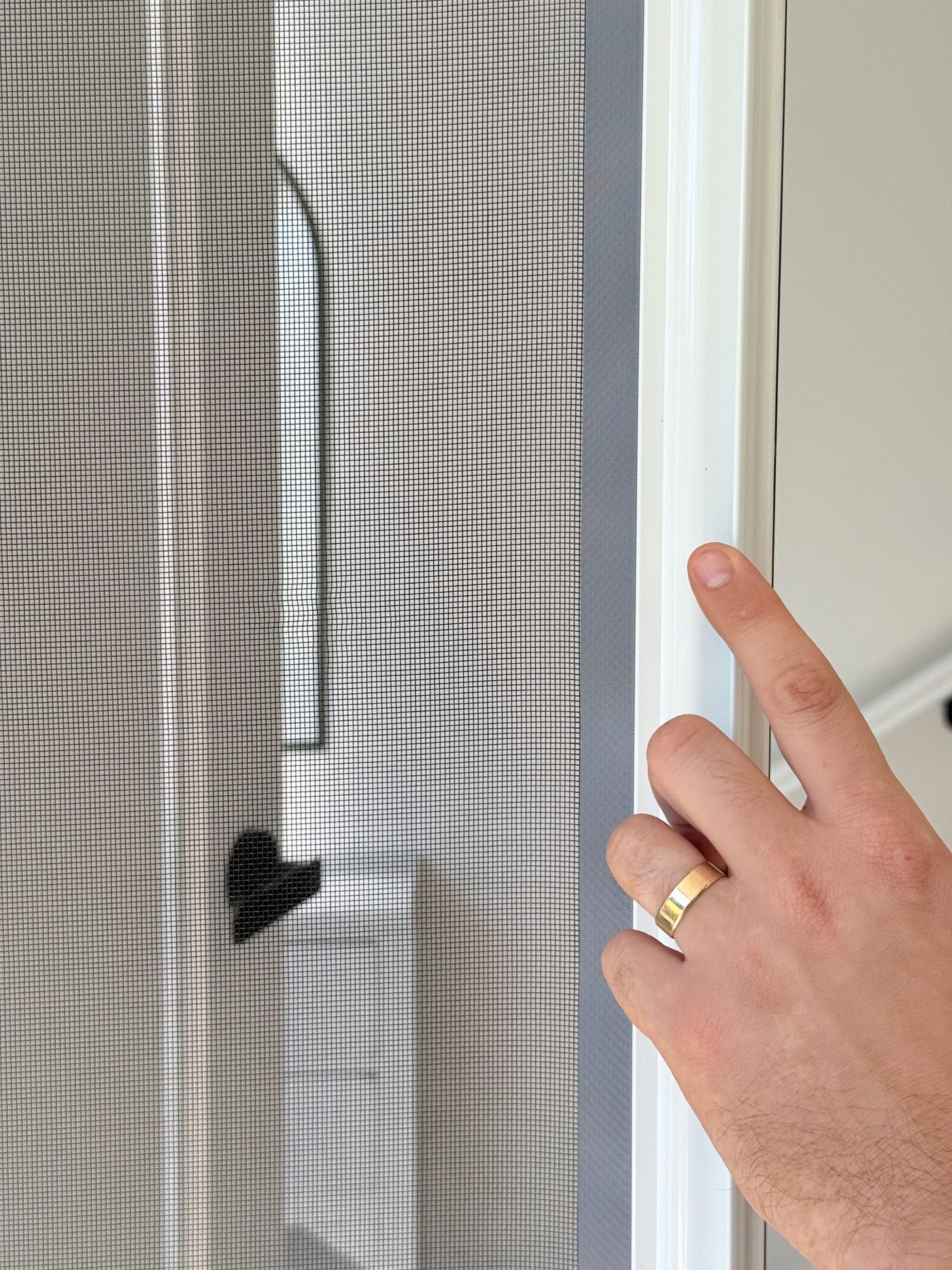 Single Door Retractable Fly Screen